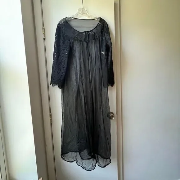 American-vintage Women's Black Robe - Picture 6 of 6